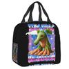 Custom Ballerina Capuchina Italian Brainrot Tung Tung Tung Sahur Lunch Bag Women Thermal Cooler Insulated Lunch Box for Student