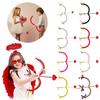 Cupid Bow And Arrow Prop Heart Shape Bow Decor Valentine Day Photography Filming Stage Costume Performance Prop