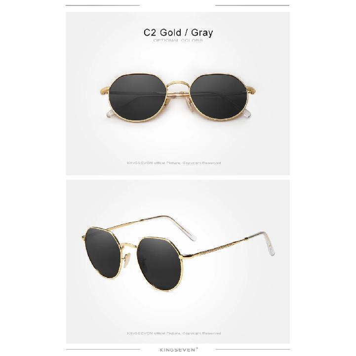 KINGSEVEN New UV400 Men‘s Sunglasses Polarized Women Fashion Square Alloy Anti-glare Classical Glassses Design Luxury Eyewear