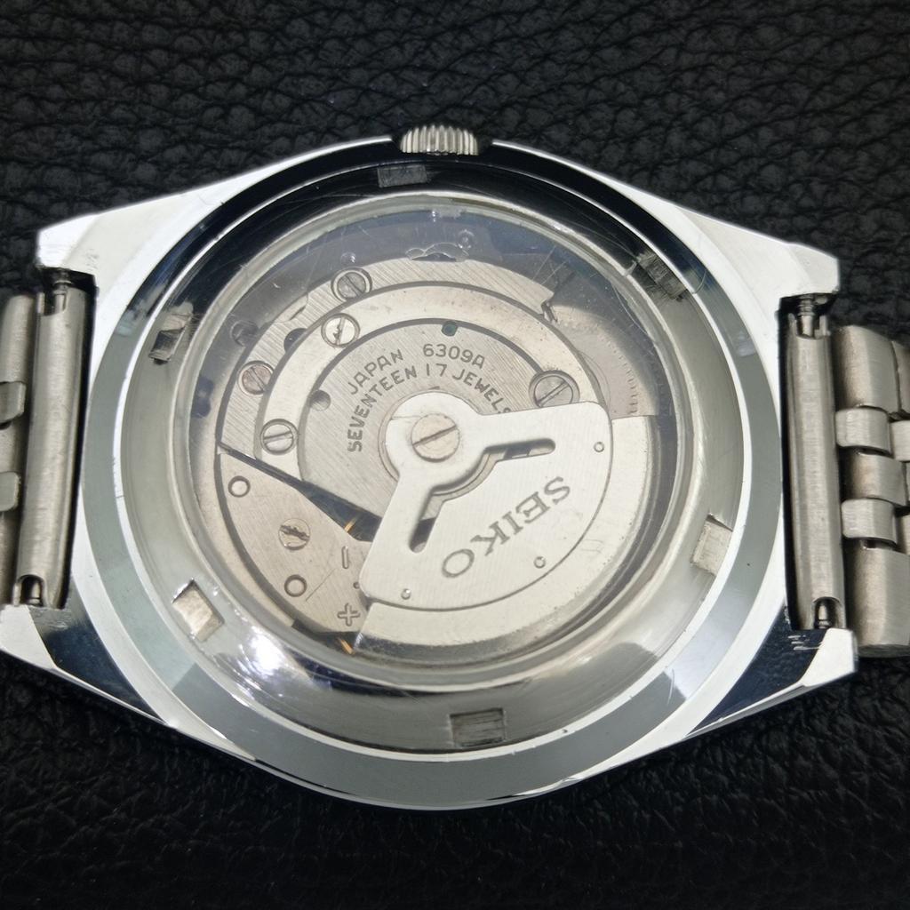 ВИНТАЖНЫЕ ОТРЕМОНТИРОВАННЫЕ МУЖСКИЕ АВТОМАТИЧЕСКИЕ ЧАСЫ SEIKO 5 ЯПОНИЯ С РИМСКИМИ ЦИФРАМИ a442636-1