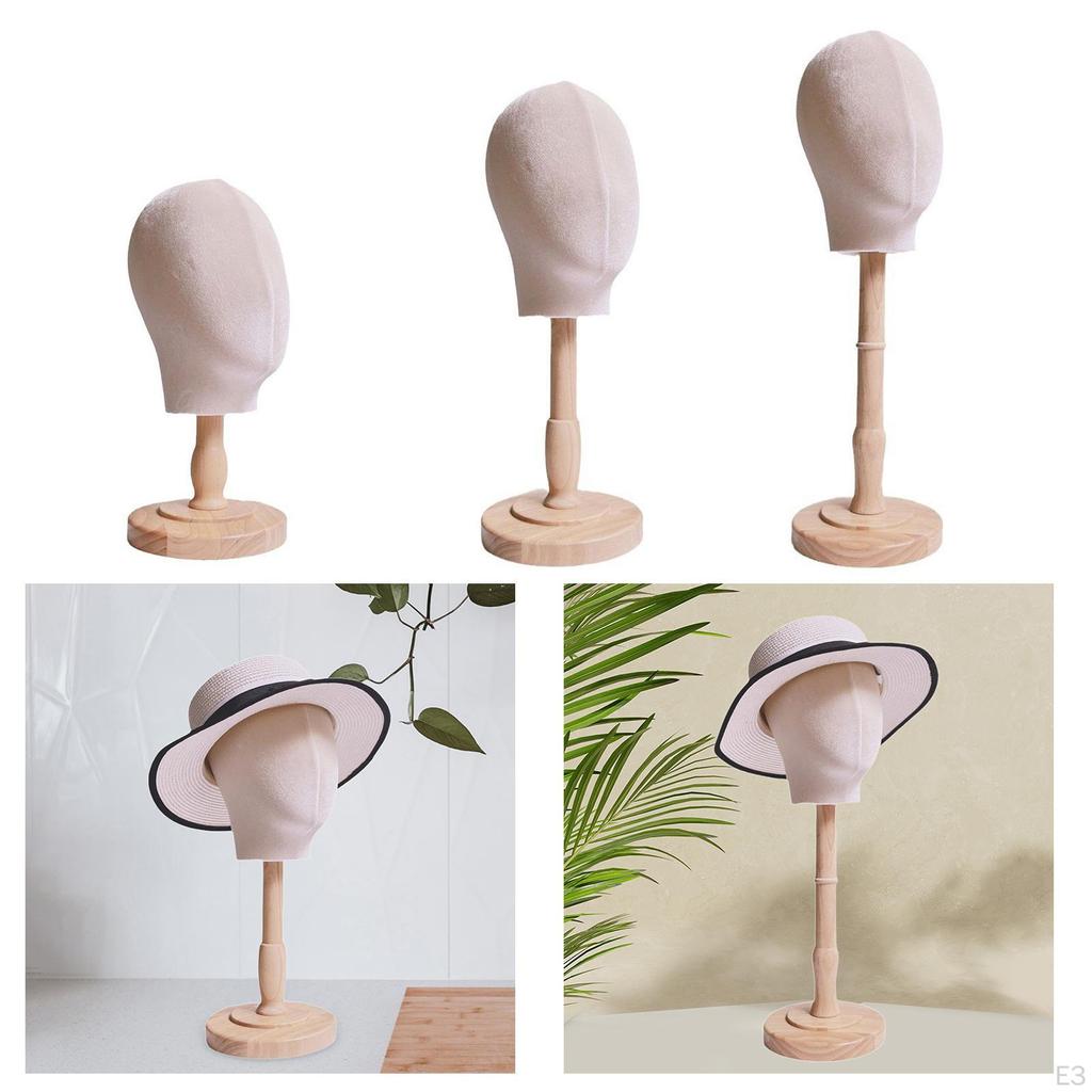 Wig Display Head Stand Holder Hat Mannequin for Cosmetology Retail