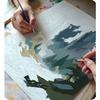 Picture For Painting By Numbers 40X50 Cm Massido Mountain Landscape