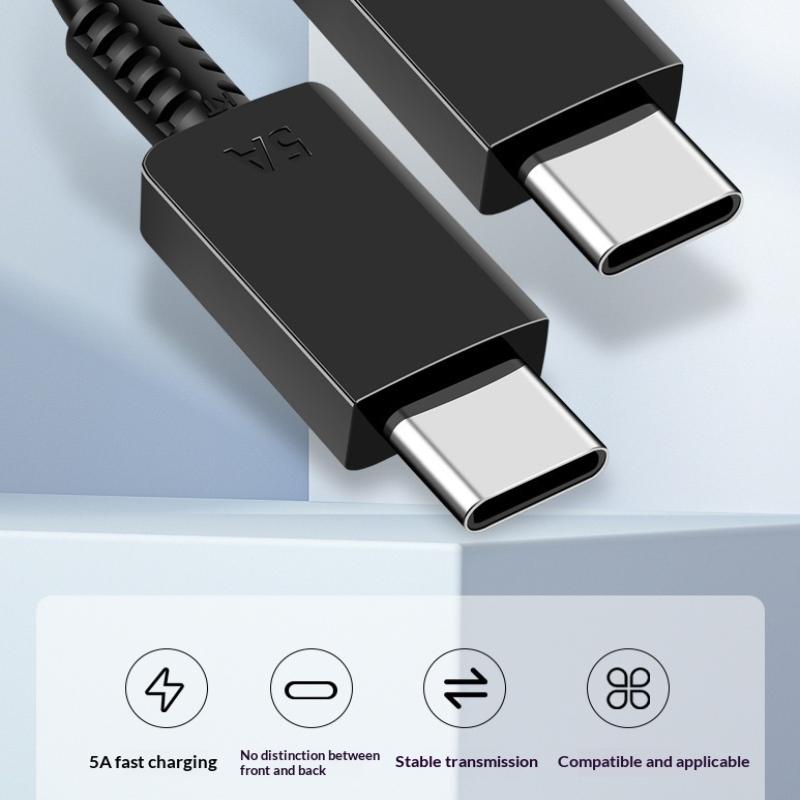 Кабель USB Type C 5A PD для быстрой зарядки телефона, кабель для зарядки Type C