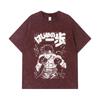 275 GSM Washed T-shirts 100% Cotton Hajime no Ippo V7 Takeshi Print Unisex Heavy Cotton T Shirt