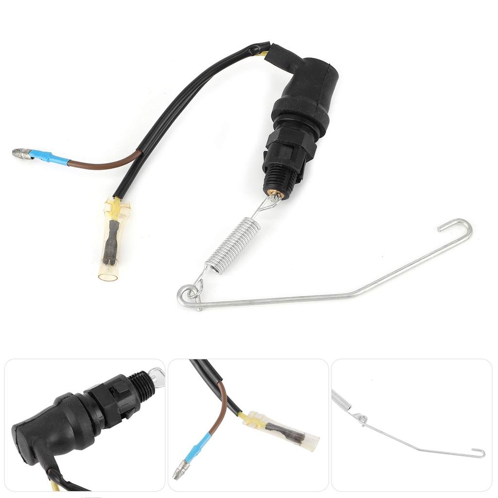 Akozon Motorcycle Universal Rear Brake Light Switch with Spring Kit Fit YBR125 2007 2008 2009 2010 2011 2012 2013 2014