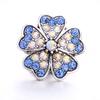 Кнопки-кнопки Clover LOVE Flower Crystal 20 мм из металла для браслета XH5145