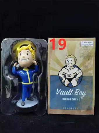 Милый Бобовая Голова Vault Boy Полный Набор Аниме Фигурка Действия Игрушки Статуя Коллекция Модель Кукла Настольное Украшение Дисплей Игрушки Подарки