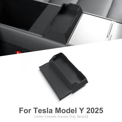 Для Tesla Model Y Launch 2025+ Juniper Подставка для очков в автомобиль, Органайзер для хранения на подлокотнике центральной консоли, Аксессуары