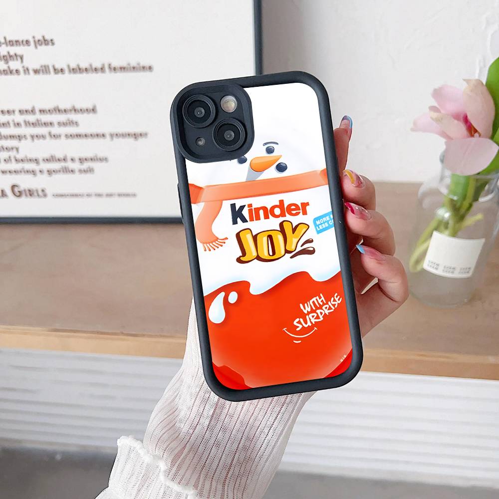 Милый Чехол для Телефона с Логотипом Яиц Киндер Сюрприз Для IPhone 16 15 14 Plus 13 12 11 17 Pro Max Pro Мягкая Крышка