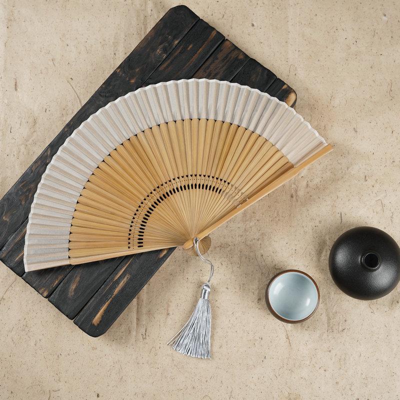 Ancient Style Bamboo Fan Chinese Style Female Folding Fan Dance Fan Summer Portable Small Fan Vintage Hollow Antiquity Fans