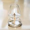 1PC Rustic Oil Lantern with Metal Frame and Glass Shade Handcrafted Glass Lantern for Romantic Decor 13x4.2cm