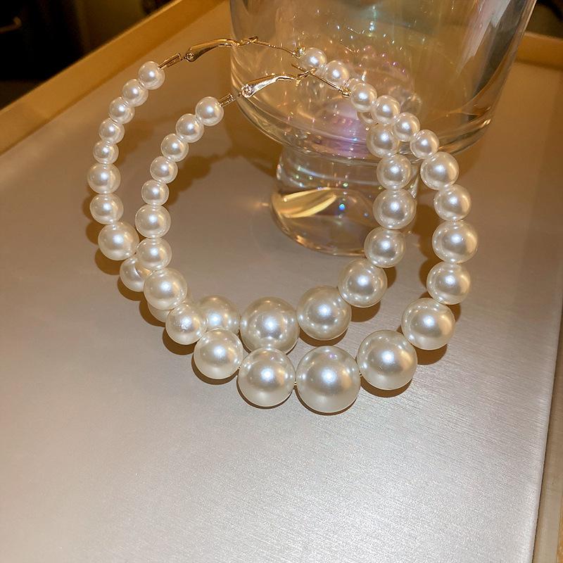 Французские серьги-кисточки с геометрическими жемчужинами из серебряной иглы - Роскошные модные серьги с высококлассным дизайном