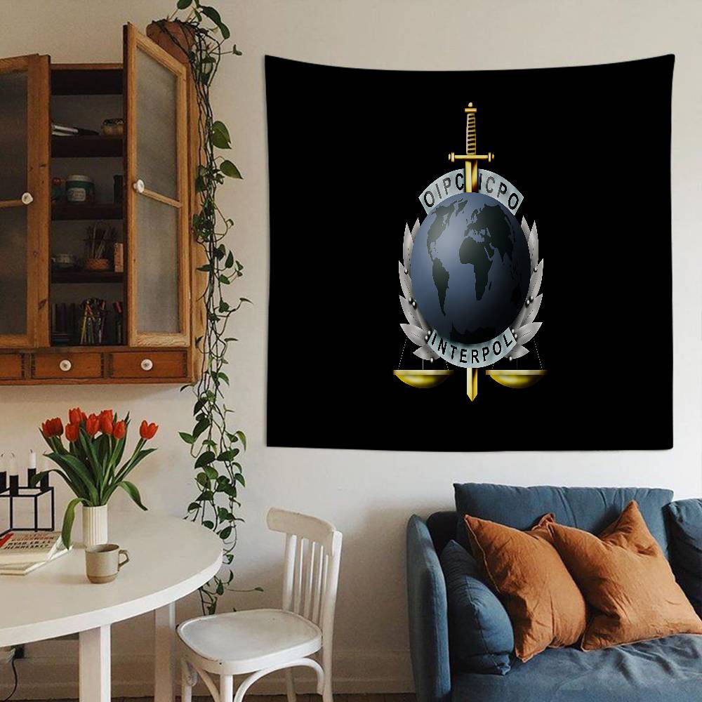 IInterpols LOGO Printed Large Wall Tapestry Hanging Tarot Hippie Wall Rugs Dorm Home Decor