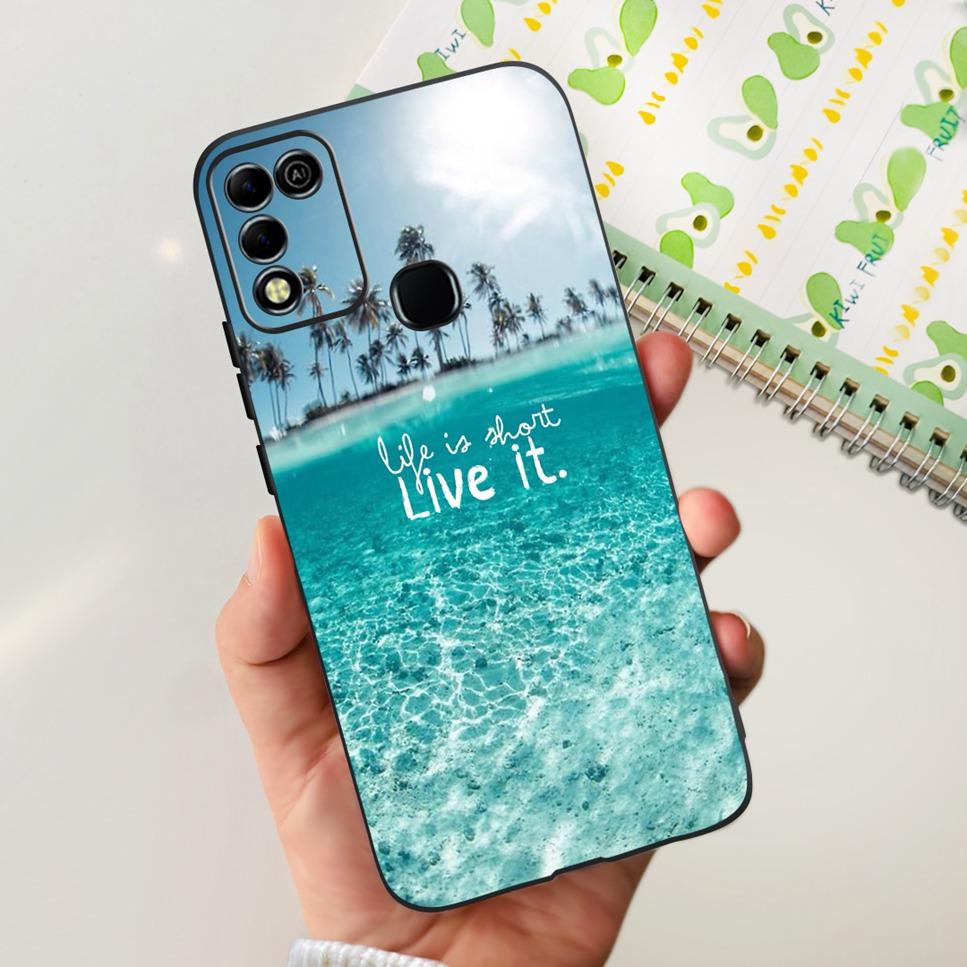 Для Infinix Hot 11 Play 6.82" Мягкие Силиконовые Чехлы Для Телефона Для Infinix Hot 11 Play 11play 10Play Чехол Роскошные Цветы Funda Capa