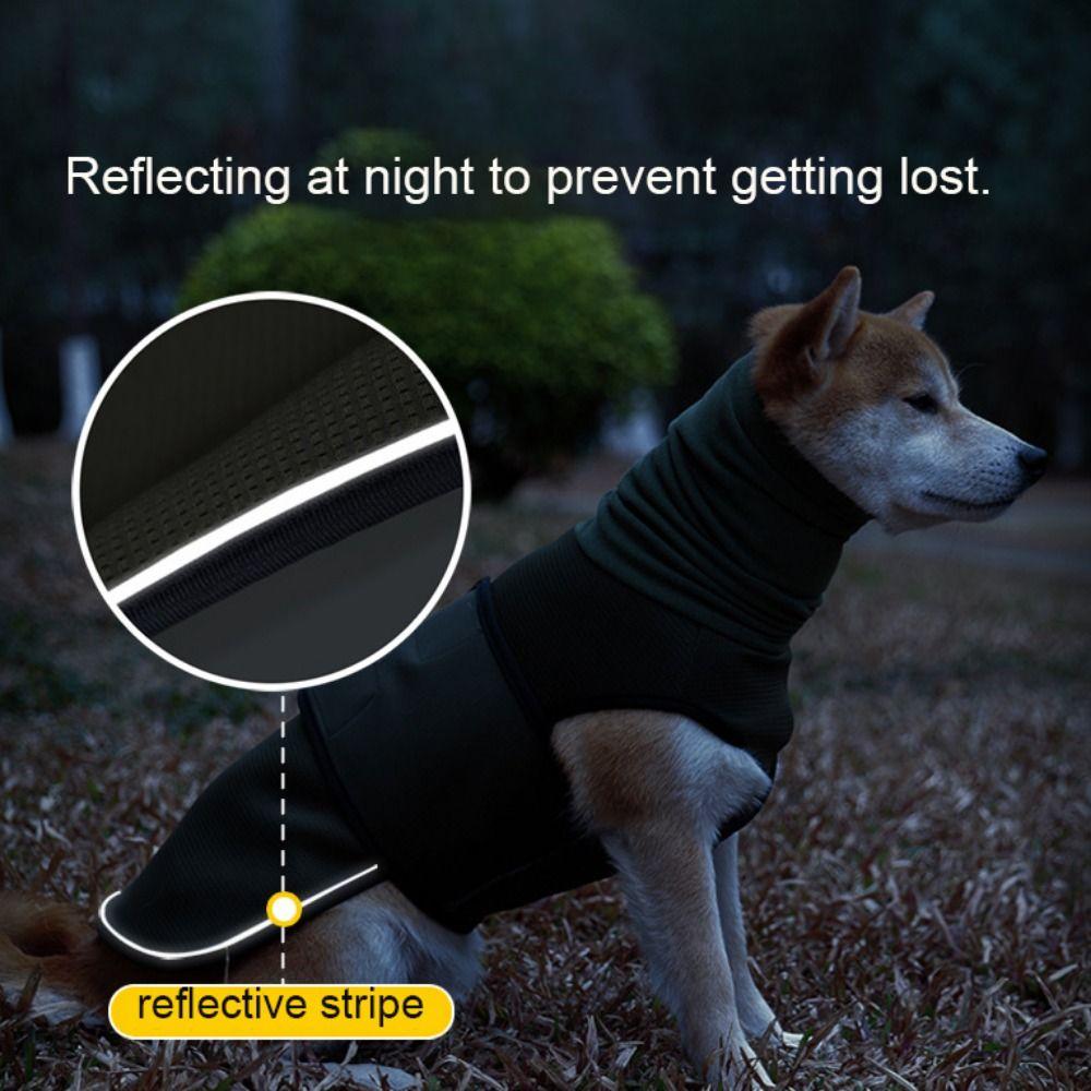 Dog Calming Wrap Elastic Dog Anxiety Vest Windproof Reflective Dog Soothing Clothes Soft Warm Dogs Calming Jacket Rainy Day