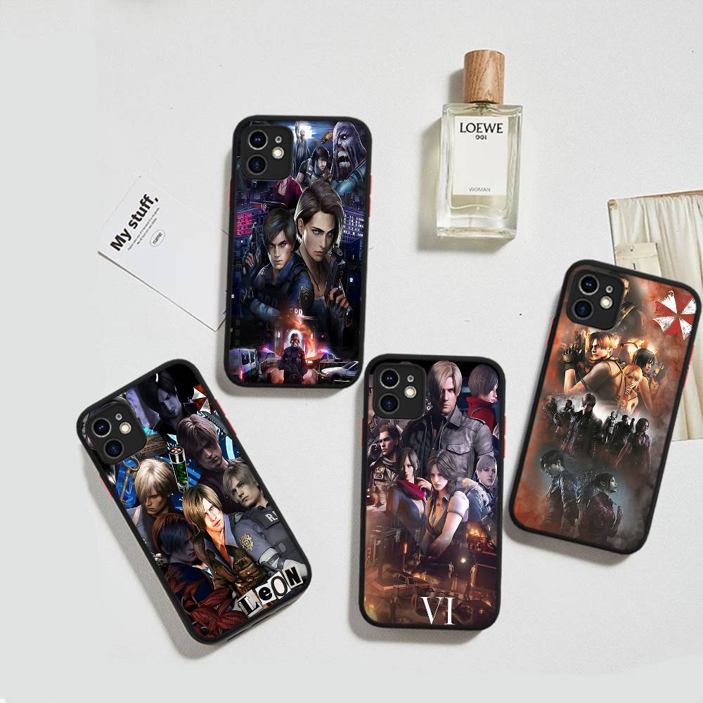Чехол для телефона R-Resident E-Evil для IPhone 15 16 Pro Max 11 12 13 14 XS XR X Plus 16E, матовый, полупрозрачный