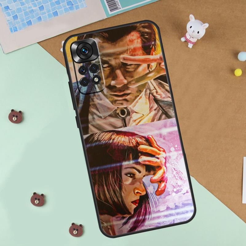 Pulp Fiction Case For Xiaomi Redmi 14C 10C 12C 13C Cover For Redmi Note 13 Pro 14 9 10 11 12 10S 11S 12S