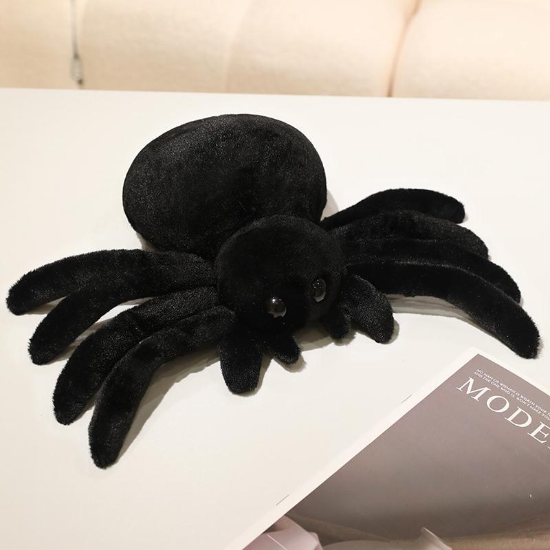 Black Spider Plush Toys Funny Prank Toy Simulated Spider Stuffed Doll Creative Home Decoration Toys Birthday Surprise Gifts