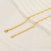 New Titanium Steel Simple Light Luxury Sweater Chain New Gold Necklace Stacked with Cold