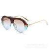 European and American retro new large-frame toad sunglasses women's high-end fashion sunshade pilot sunglasses