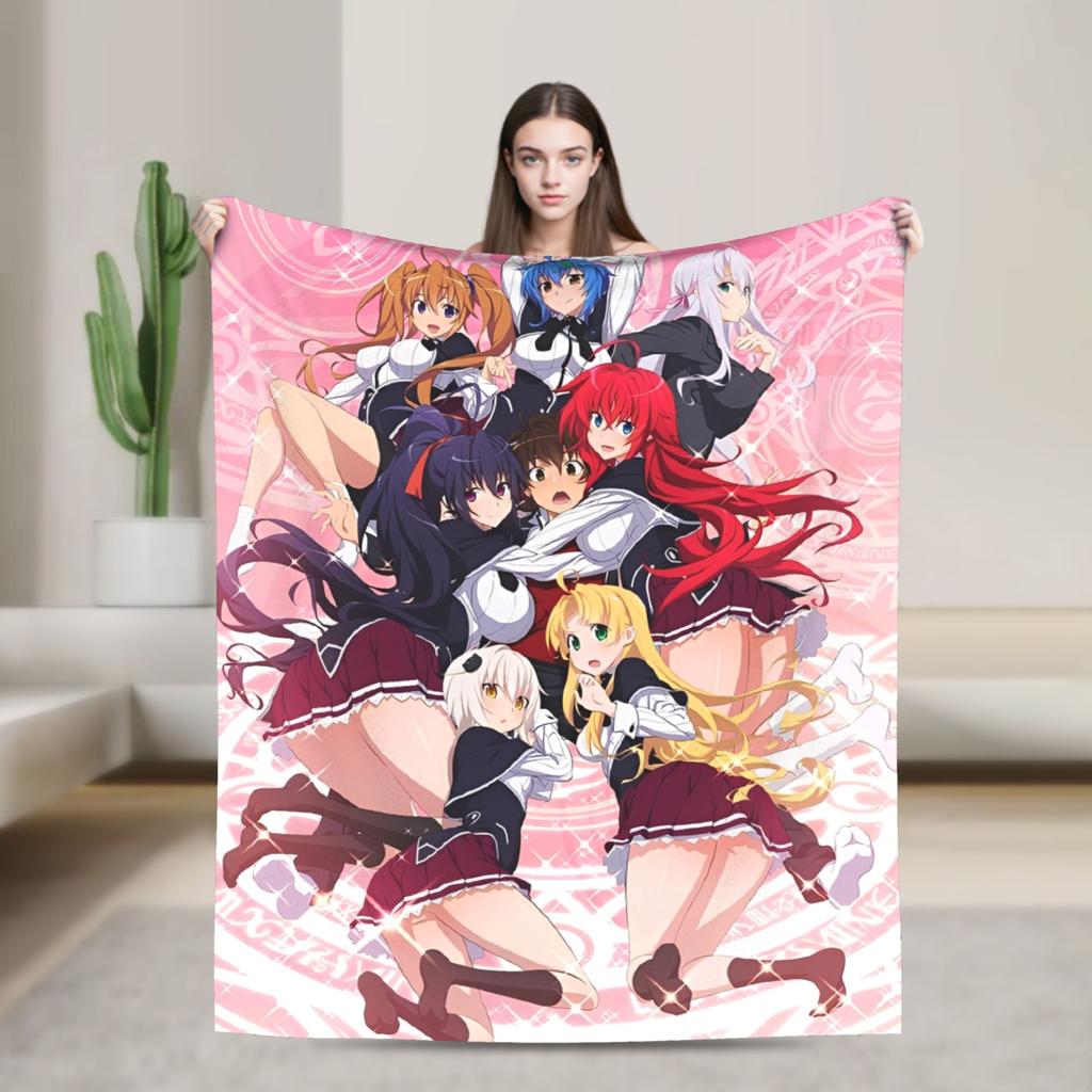 Фланелевое одеяло Rias grimory High School DxD Аниме Плед для домашнего декора Пикника Новинка Покрывало Чехол для диван-кровати