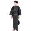 Fuuka Yukata Obi and Waist Cord Cotton and Size Blue Oblong Navy WN13L Men's 3-Piece Set, Linen, L, (Waist Cord/Square Obi/B45 Blue)