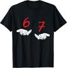 Funny Hands Six Seven 6 7 Meme Gen Alpha Slang T-Shirt Unisex T-Shirt