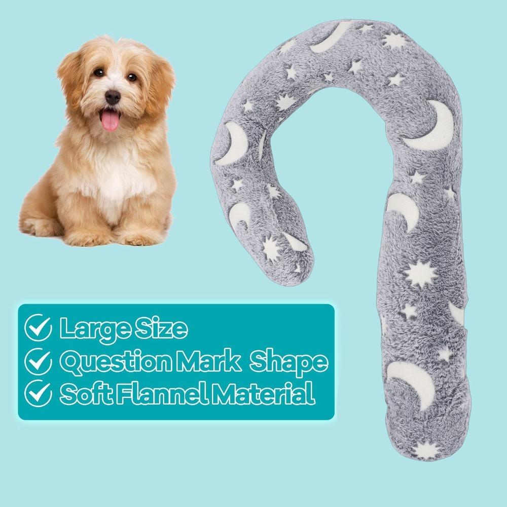 Crescent Shape Cat Neck Pad Luminous Surface Pet Cuddle Cushion Pet Sleep Pad Dog Bedtime