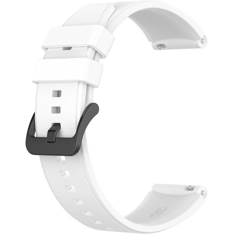 Silicone strap 22mm universal, white