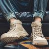 2692 Martin Boots Men's Spring Tooling Boots Versatile Desert Boots High-top Canvas Shoes Retro Mid-top Boots