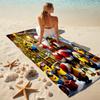 1Pc Happy Minions Holiday Wreath Beach Towel Microfiber Beach Towel Thin Absorbent For Beach Swimming Yoga Bath Sports