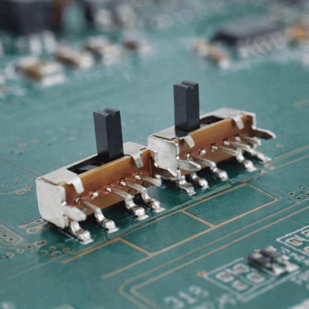 10pcs 0.5A SK13D07VG4 Slide Switches DC 50V Right Angle Slide Switches  Control Panels