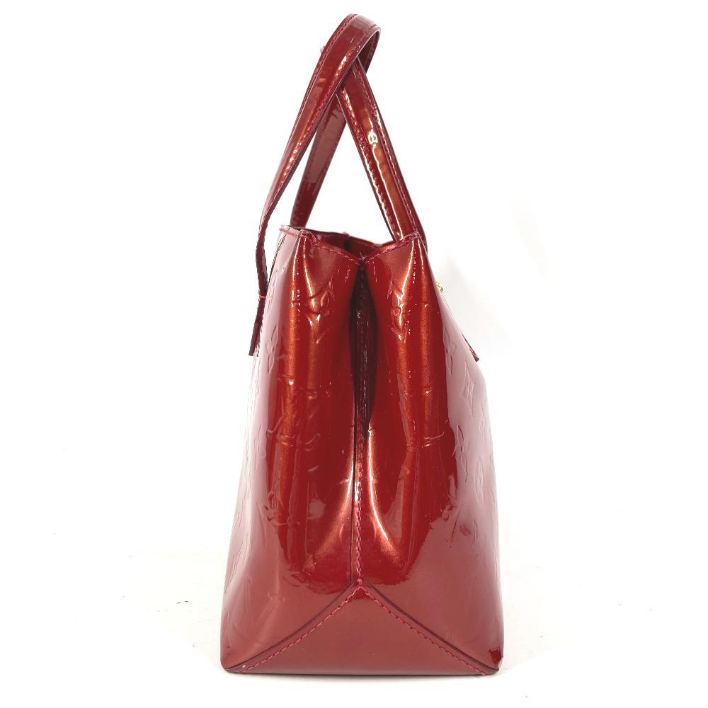 Louis Vuitton M93642 MonogramVernis Wilshere PM Hand Bag Tote Bag Pomdamul Red