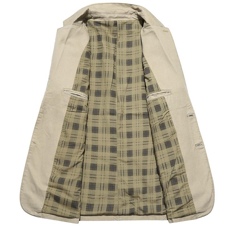 Мужской костюм Повседневный тонкий костюм Мужской удобный пиджак