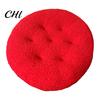 Extra Thick Cushion Seat Round Futon Design Furry Short Plush Surface Warm Chair Floor Anti-Slip Solid Color