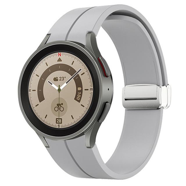 Ремешок для Samsung Watch 7/4/5/6/5 Pro/classic/FE 44мм 40мм Магнитный Силиконовый спортивный браслет без зазоров ремешок Galaxy Watch 7 ремешок