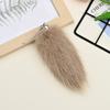 Women Key Rings Holders Artificial Fur Bag Decorations Simulated Fox Tail Furry Multiple Colors Fashion Pendant Creative Gift Accessories