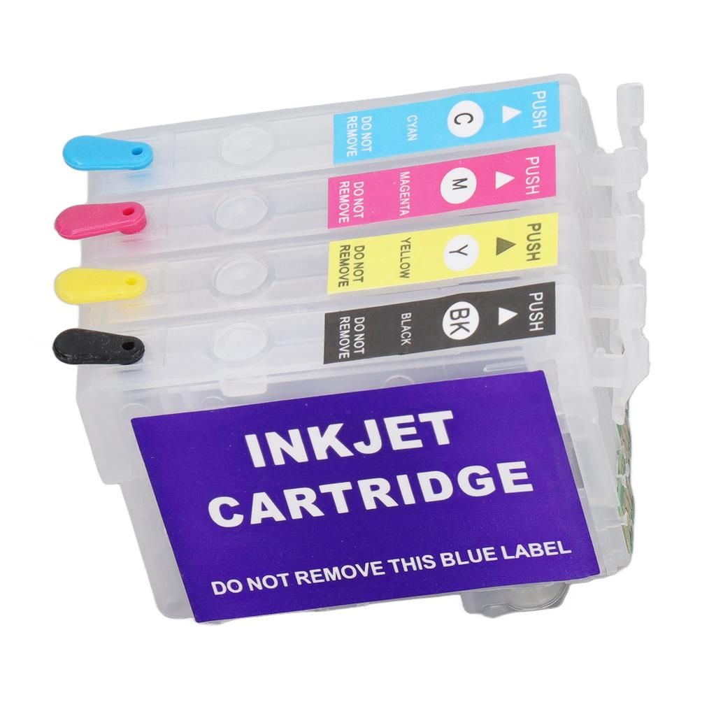 Ink Cartridges Compatible Refill Replacement 4 Colors With Permanent Chip for Inkjet Printer ICBK62 ICC62 ICM62 ICY62