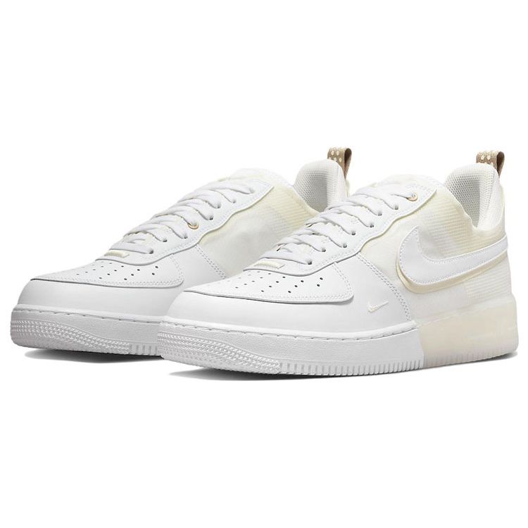 Nike Кроссовки унисекс Air Force 1 React Coconut Milk White Light-Iron-Ore DH7615-100