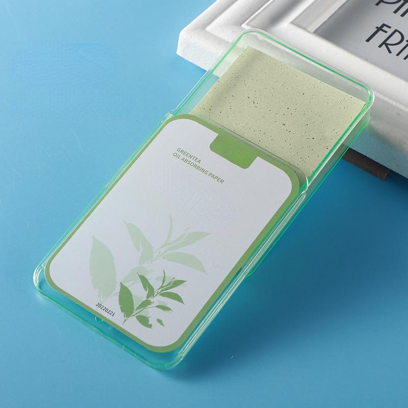 Oil Blotting Paper Face Lady 300 Green Tea Oil Control Portable Fragrance Facial Oil Remover Paper Touch Up Tool
