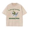Vintage Acid Wash Tshirt Funny Frog Riding Goose Graphic Oversized Casual Short Sleeve Retro Streetwear Couple Tee