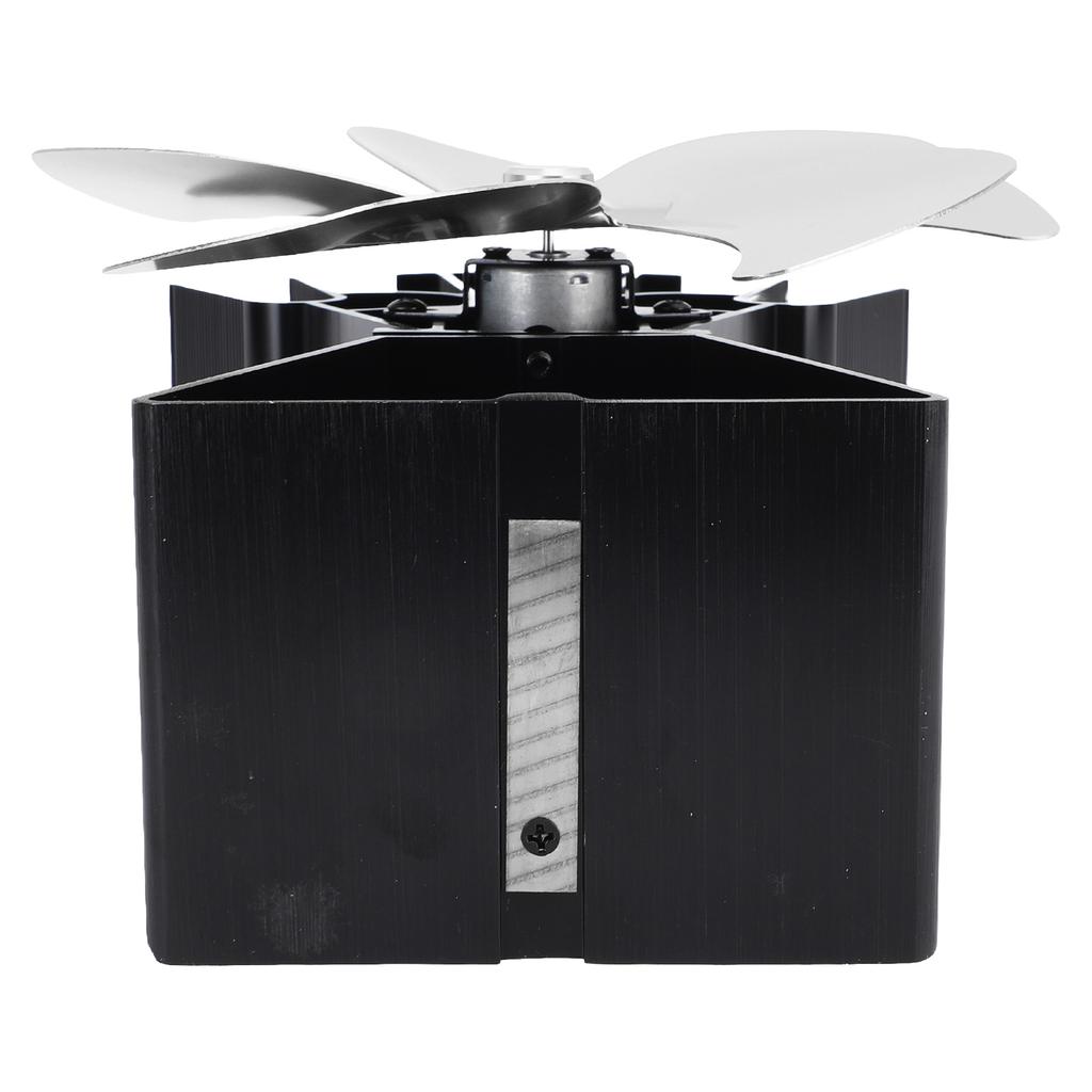 Вентилятор для дровяной печи с 5 лопастями, вертикальный вентилятор для камина с трапециевидным основанием, работающий на тепле, с циркуляцией тепла