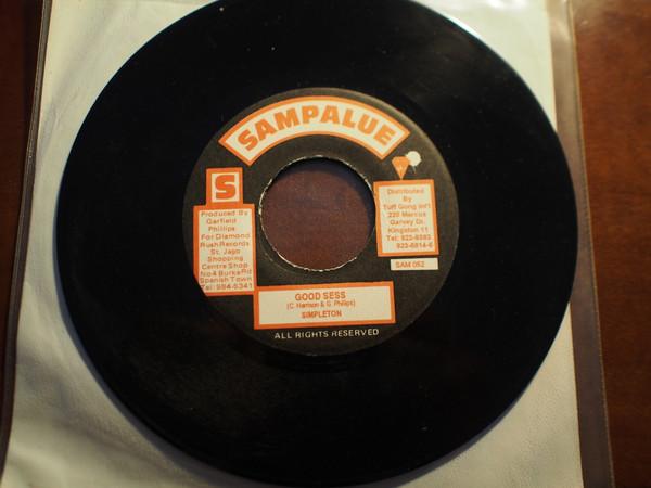 7inch Record SIMPLETON - Good Sess SAM052 Sampalue Jamaica Reggae, Ska & Dub Used