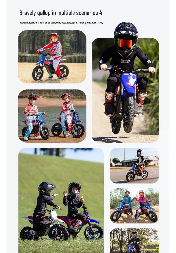 Apollo RFN Warrior Детский внедорожный электрический мотоцикл для возраста 3-8 лет, Двухколесный приключенческий велосипед
