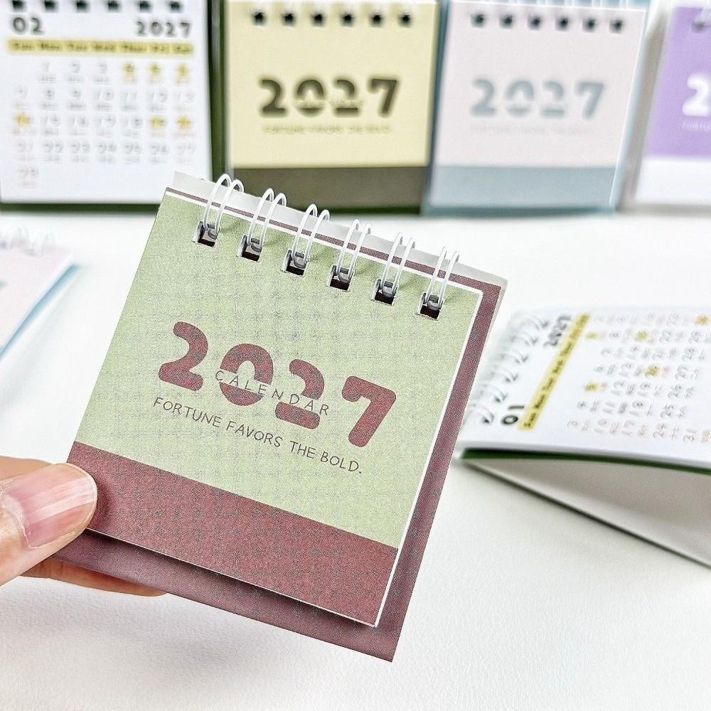 Coil 2027 Desk Calendar Mini Schedule Planner New Daily Planner Office Desk Accessories