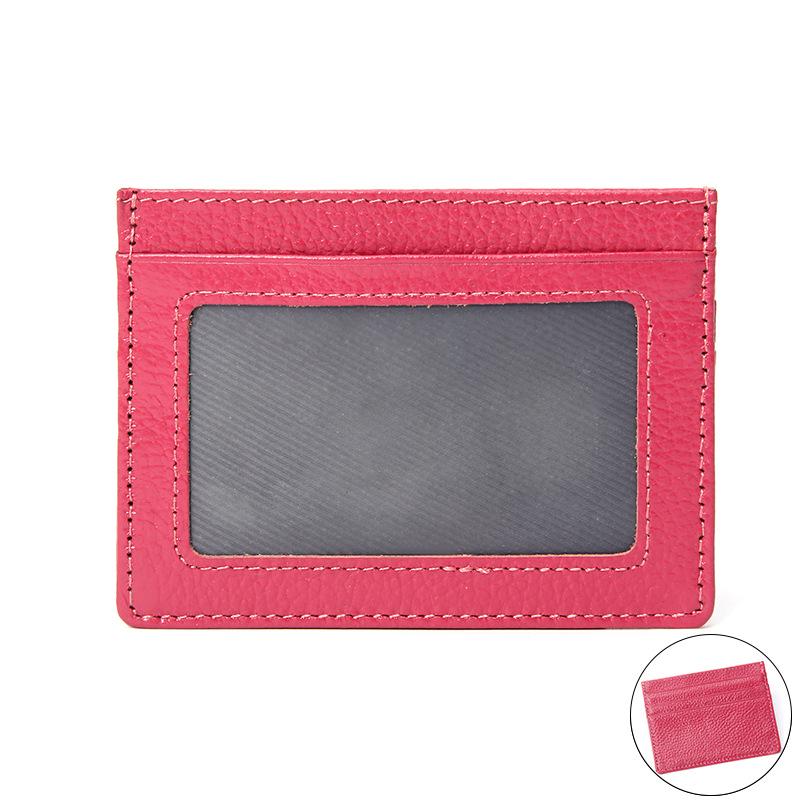 Кошелек из натуральной кожи для водительских прав и кредитных карт – ультратонкий кошелек из коровьей кожи для монет и кредитных карт