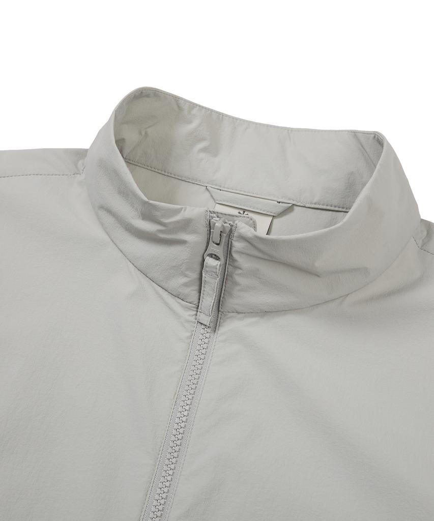 Snowpeak Apparel Тонкий Технологичный Тканый Анорак с Воротником-стойкой и Коротким Рукавом Светло-серый (S24Mmsan34)