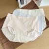 Ice Silk Panties for Women's Underwear Bacteriostatic Crotch Panties Mid-waist Briefs