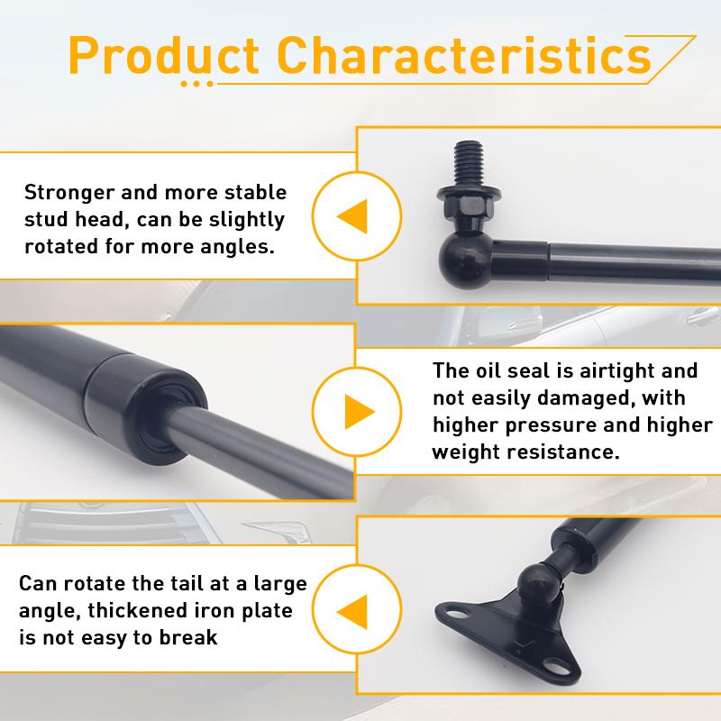 2 шт. Для Toyota Land Cruiser 200 Series 200 2007-2021 / Lexus LX570 (Дж200) Задний багажник, багажник, газовые стойки, подъемник, амортизаторы