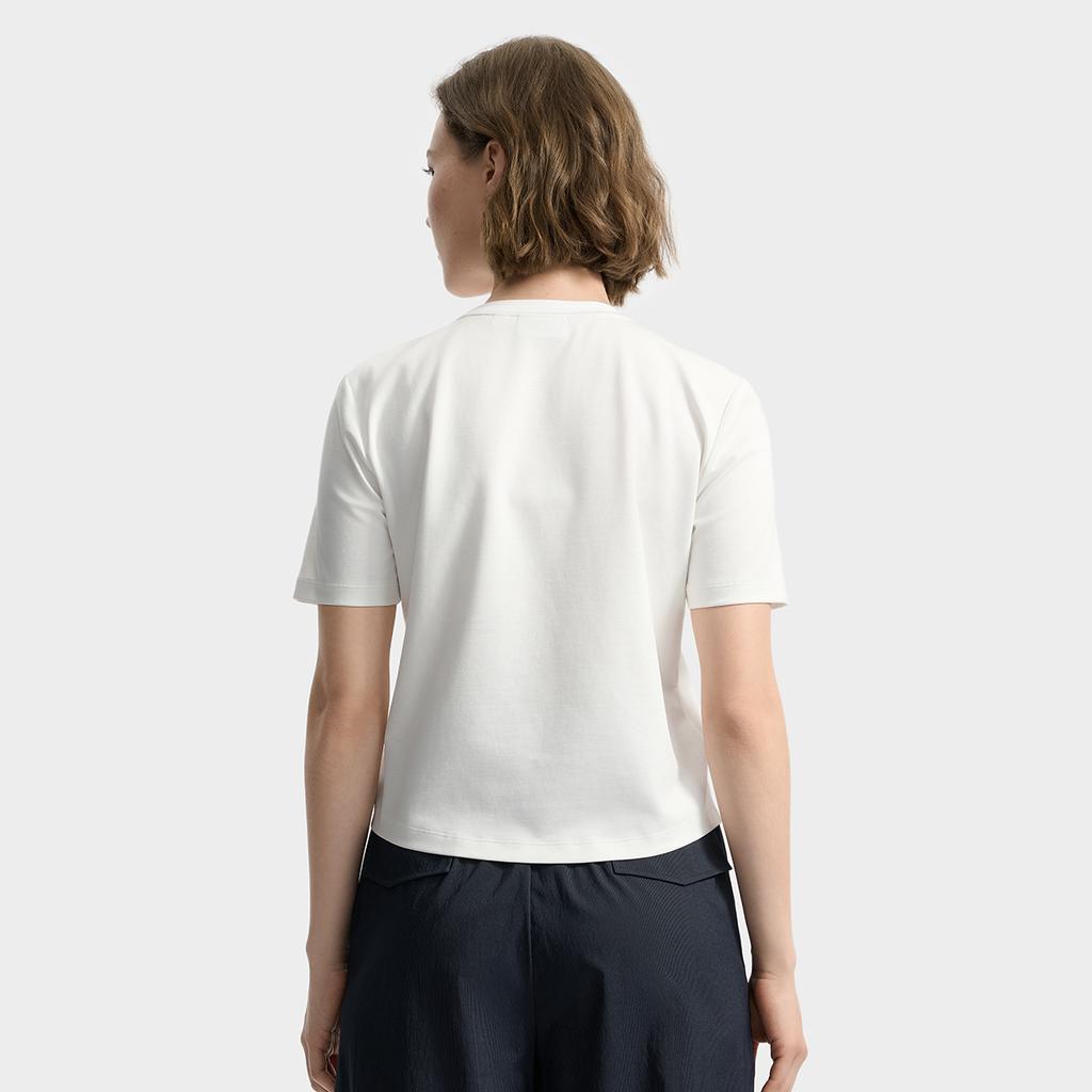 Fila Изумрудная Модная Минималистичная Удобная Дышащая Футболка с Коротким Рукавом Женские топы F11W534106FWT